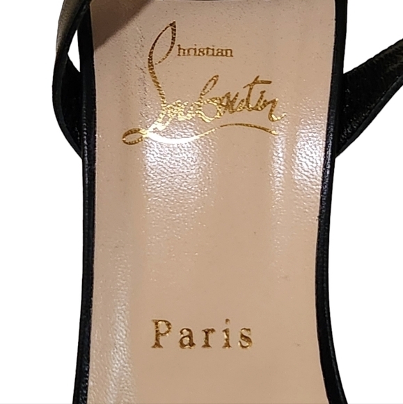 CHRISTIAN LOUBOUTIN‎ JEWEL QUEEN SANDALS BLACK 42 - Picture 6 of 14